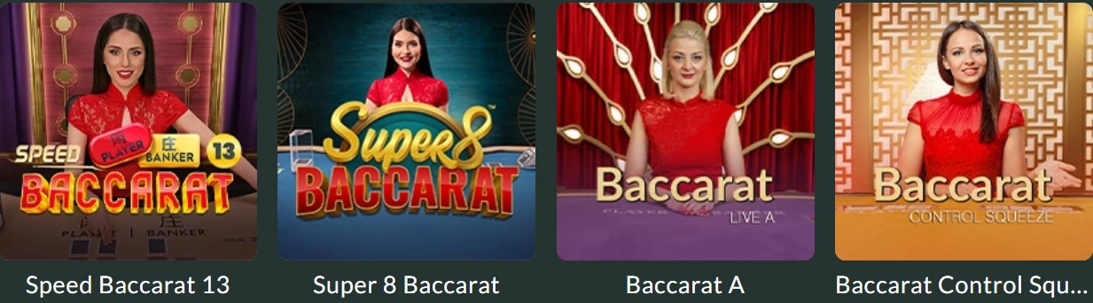Lemon Casino baccarat játékok