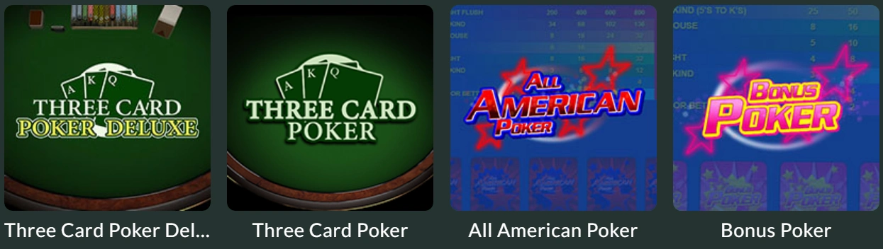 Lemon Casino póker játékok