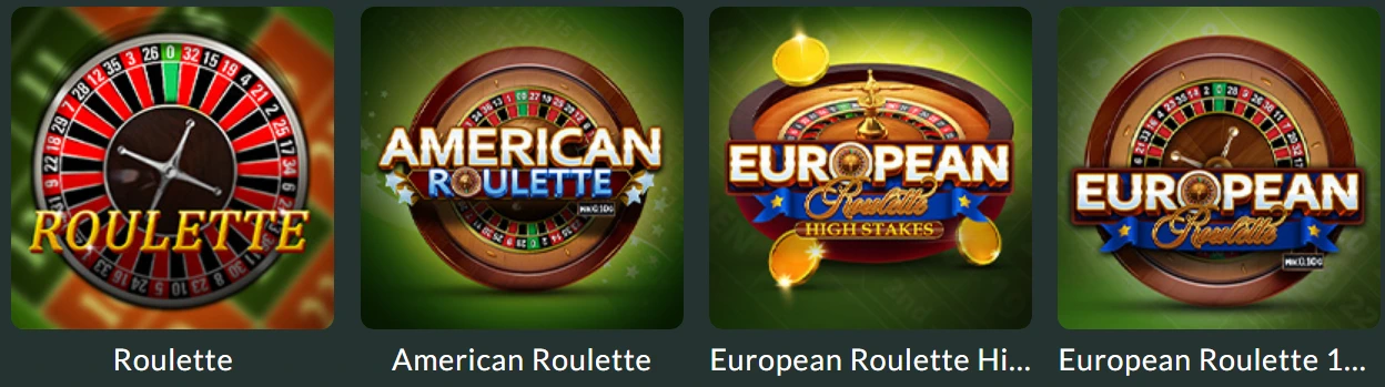 Lemon Casino rulett játékok